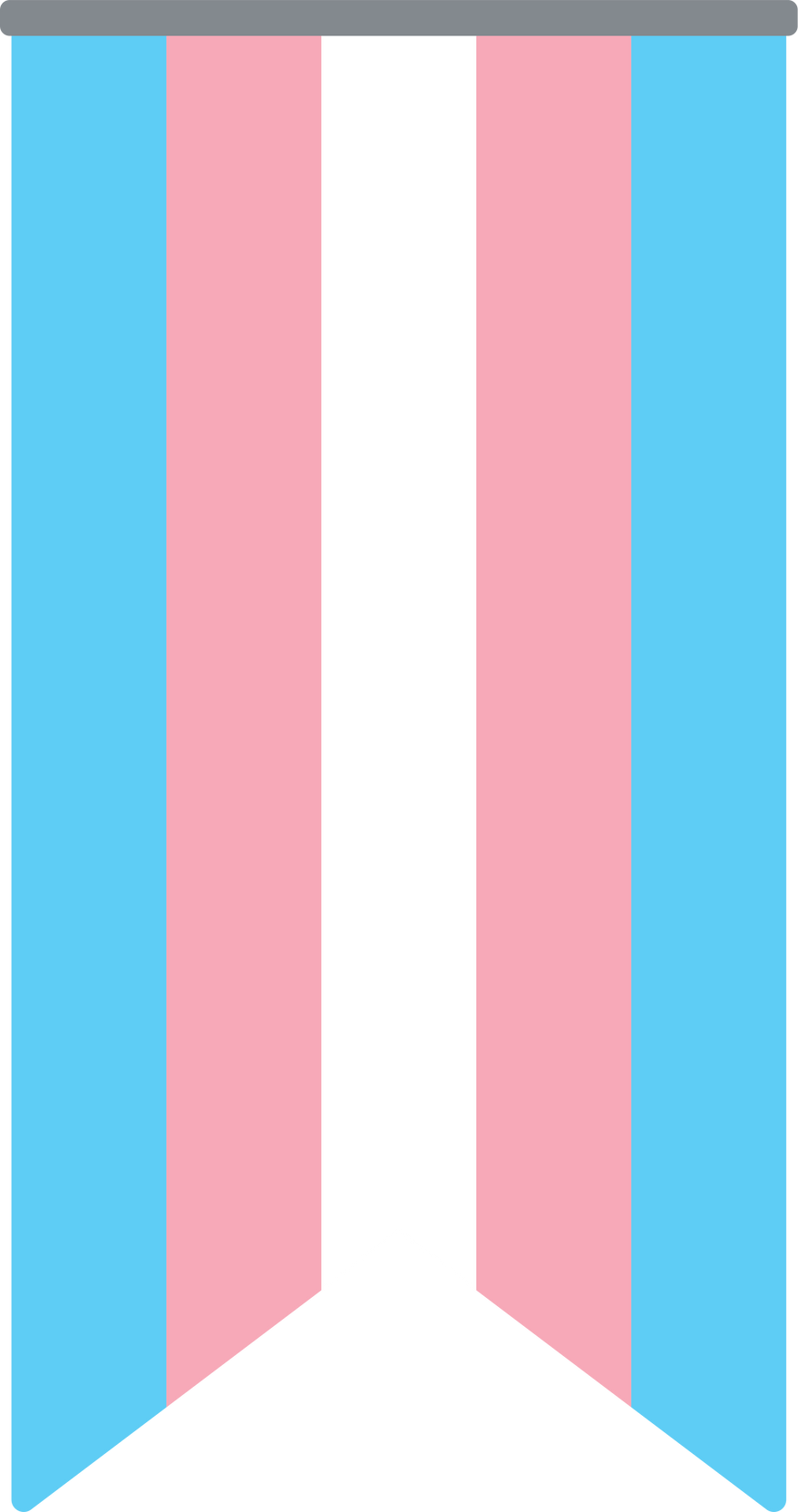 Transgender flag. LGBTQI, pride month concept. Flat design illustration.